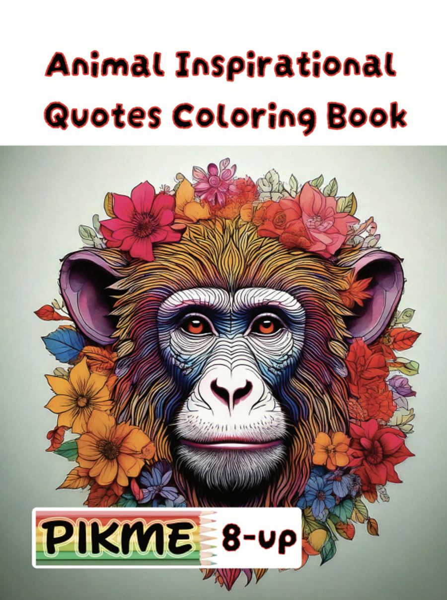 Animal Inspirational Quotes Coloring Book cover