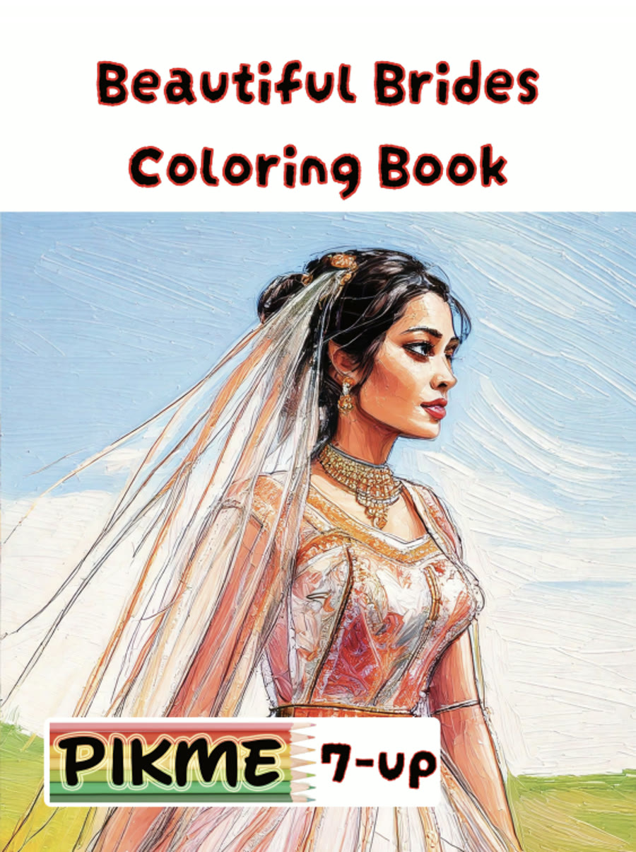 Beautiful Brides Coloring Book cover