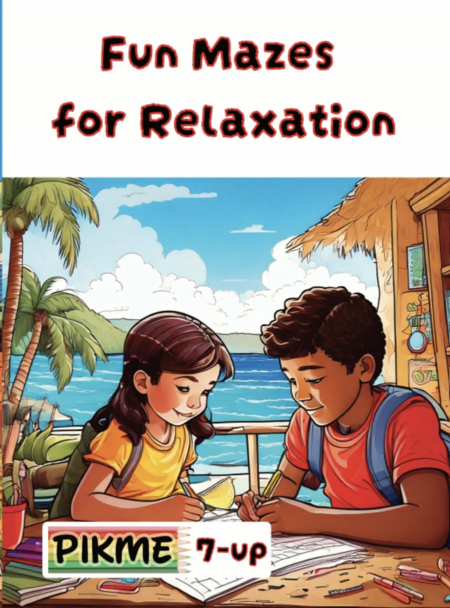 Fun Mazes for Relaxation Coloring Book cover