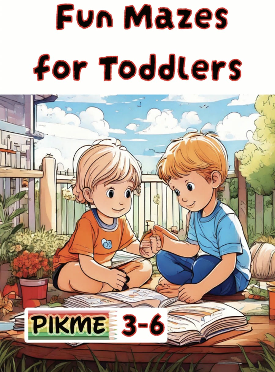 Fun Mazes for Toddlers Coloring Book cover
