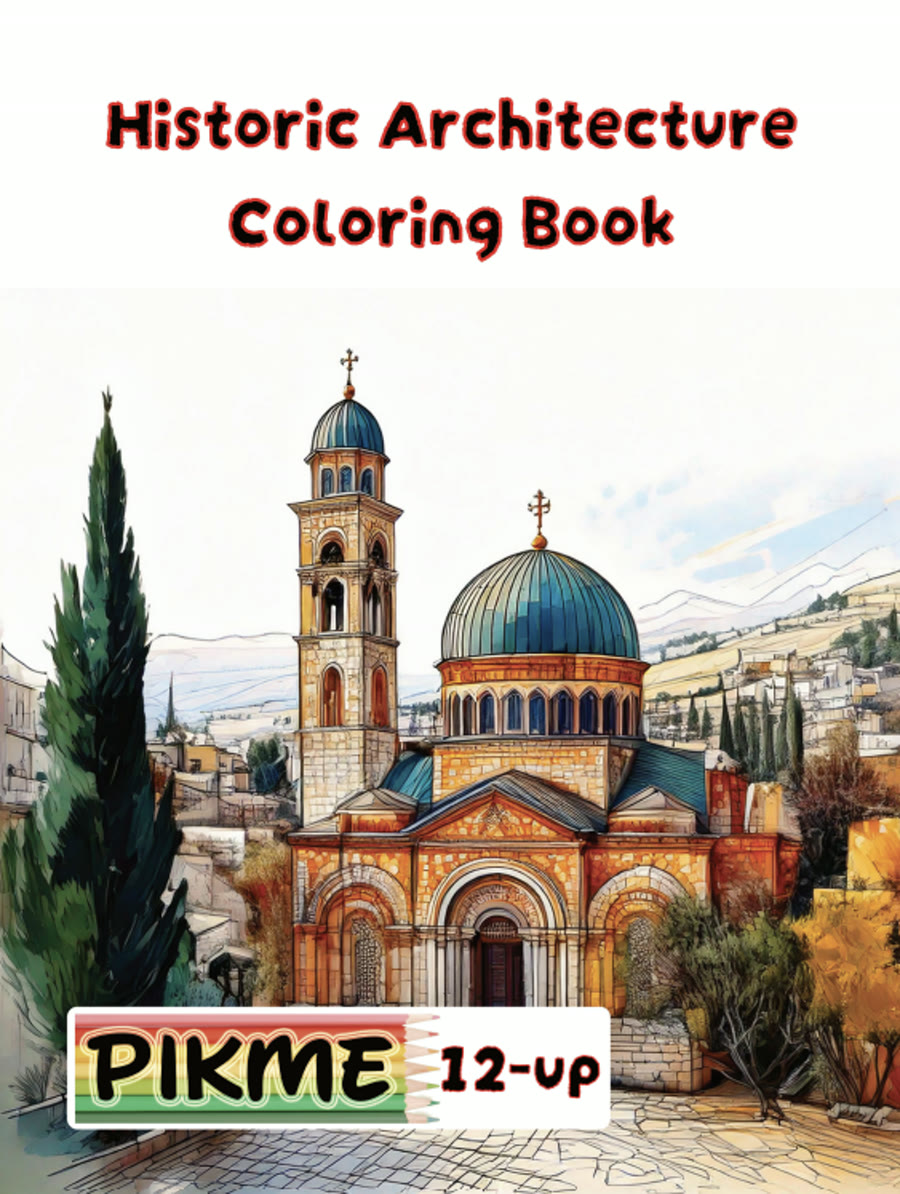Historic Architecture Coloring Book cover