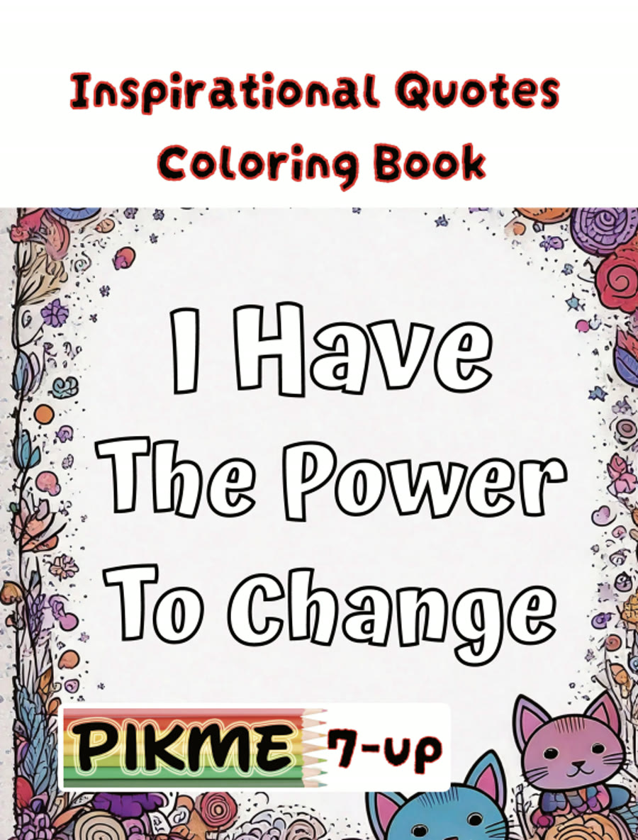 Inspirational Quotes Coloring Book cover