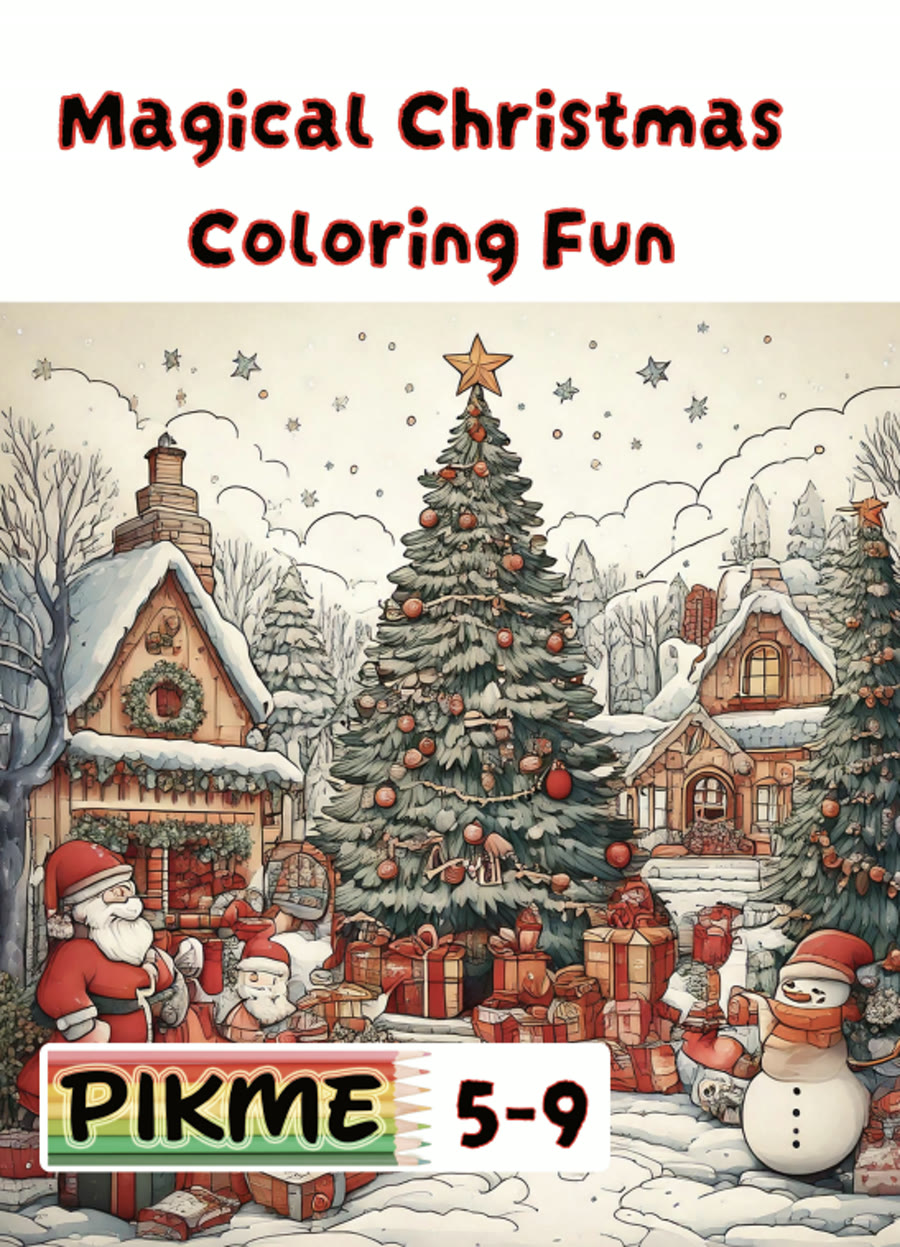Magical Christmas Coloring Fun cover