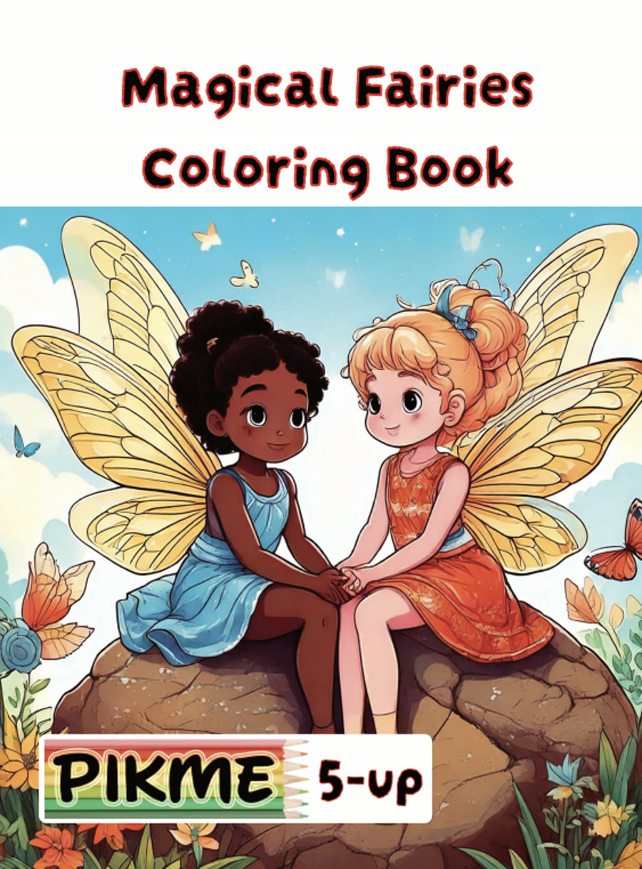 Magical Fairies Coloring Book cover