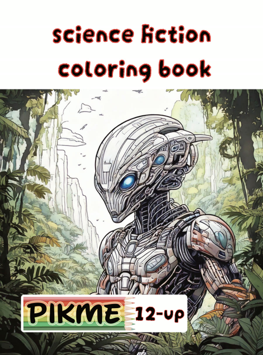 Science Fiction Coloring Book cover