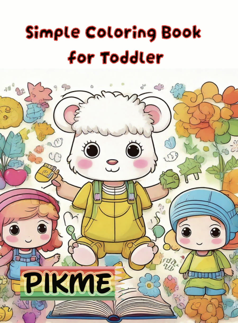 Simple Coloring Book for Toddler cover